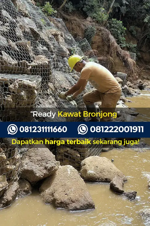 Pemasangan Bronjong Kabupaten Sidoarjo